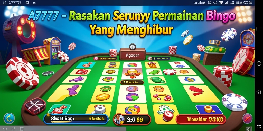 Tampilan gameplay A7777 dalam suasana Bingo yang seru.