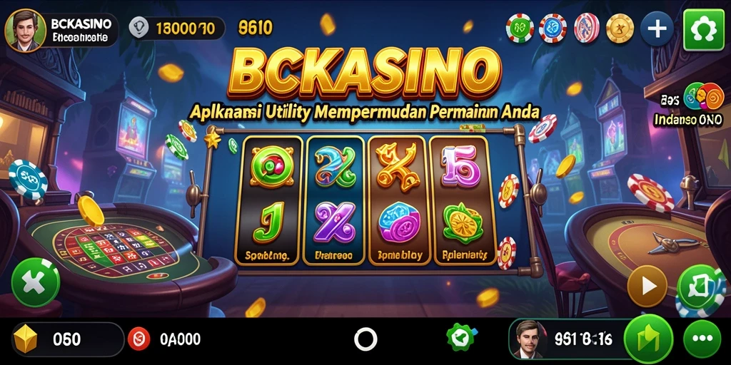 Tampilan BCKASINO dengan fitur Utility yang lengkap dan user-friendly.