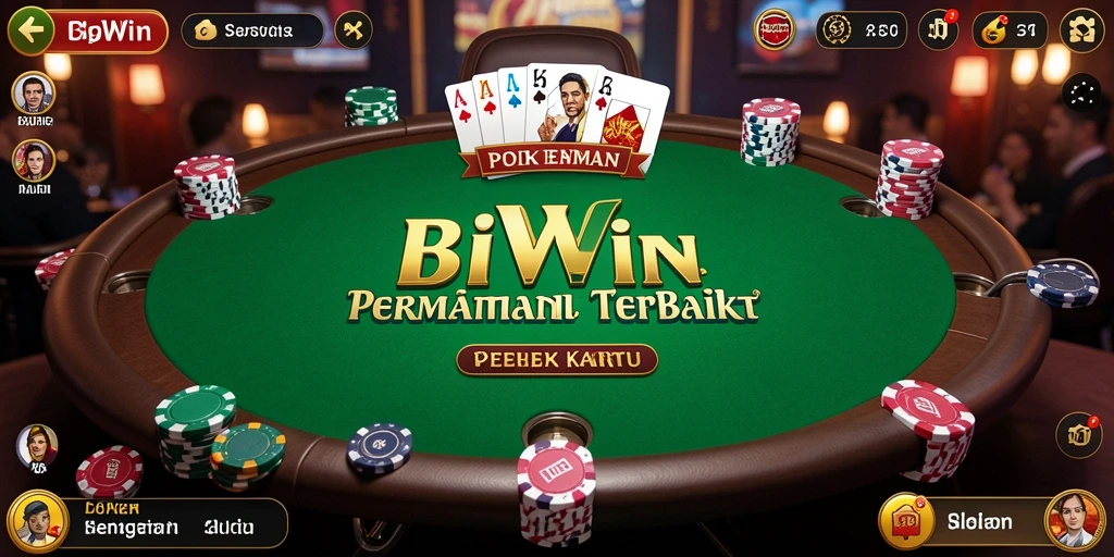 Tampilan gameplay seru dari BIWIN dengan fitur Poker yang mengasyikkan.