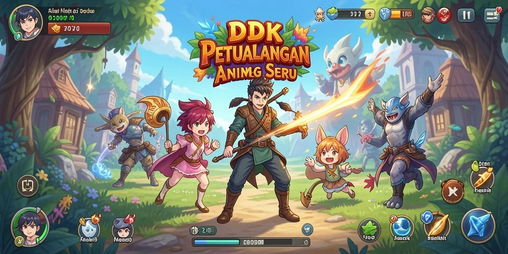 Tampilan menawan dari DKK yang penuh warna dan karakter menarik.