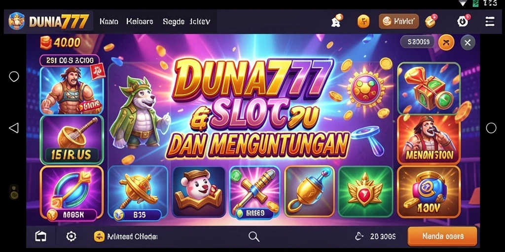 Tampilan gameplay Slot yang menarik di DUNIA777.
