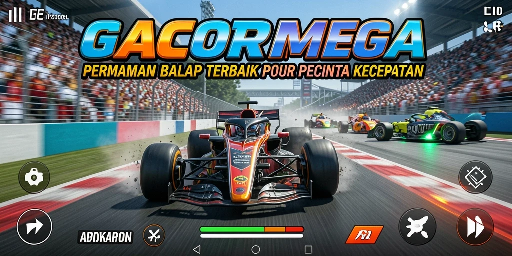 Gameplay Racing GACORMEGA yang mendebarkan dan penuh tantangan.
