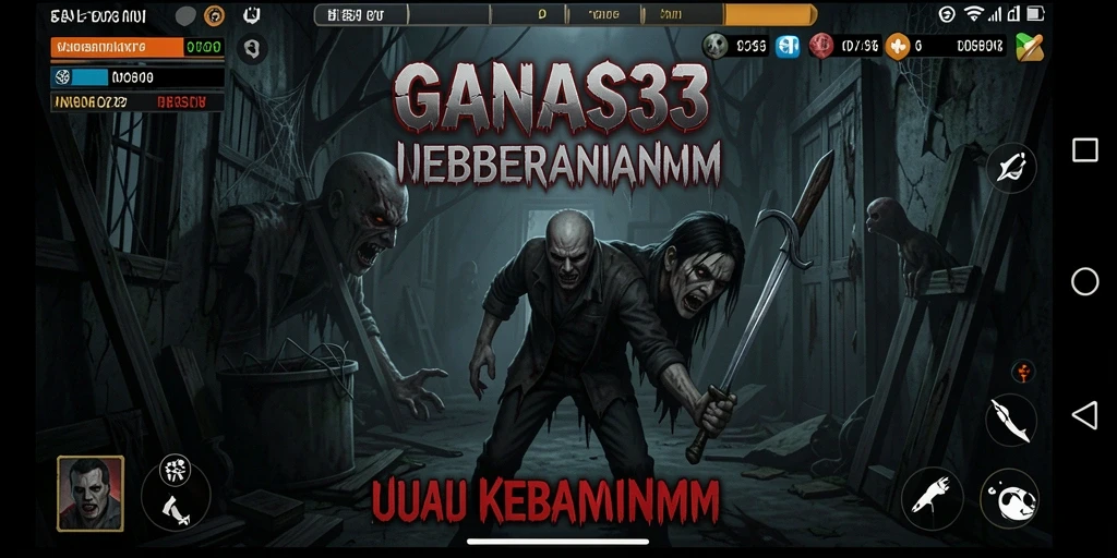 Tampilan gameplay menegangkan dari GANAS33 yang menguji keberanian.