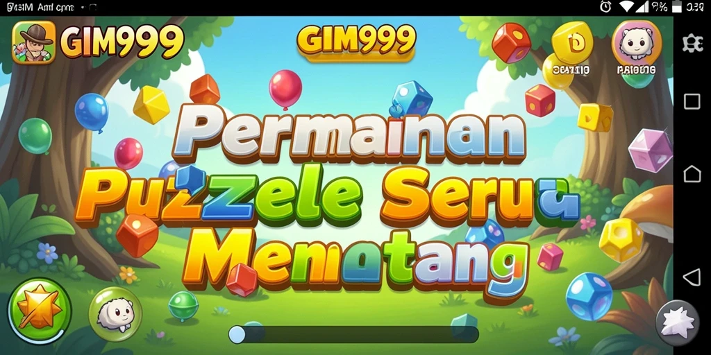 Tampilan gameplay GIM999 yang seru dan menantang dalam permainan puzzle.
