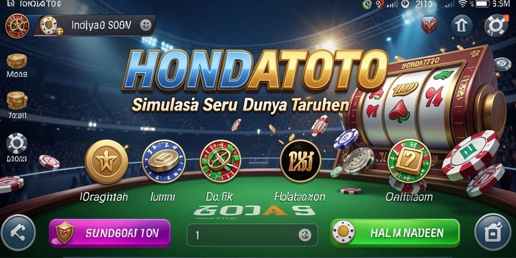Screenshot gameplay HONDATOTO menampilkan momen seru dalam taruhan.