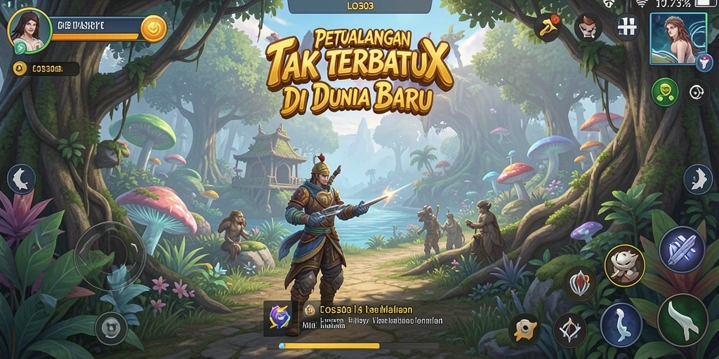 Tangkapan layar menunjukkan petualangan seru di dunia LOS303.