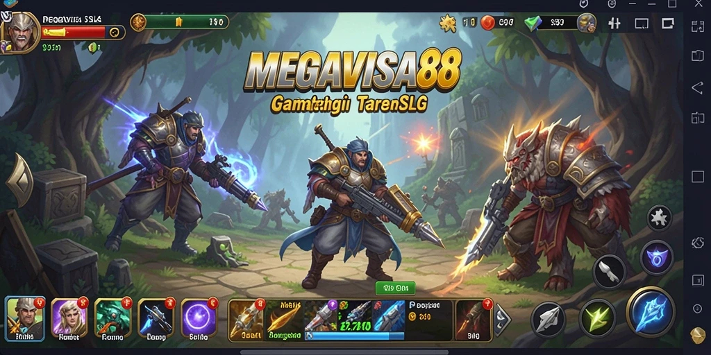 Tangkapan layar gameplay <strong>MEGAVISA88</strong> menampilkan aksi strategi yang mendebarkan.