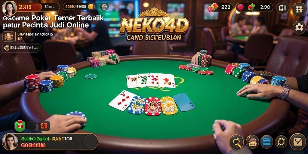 Tampilan gameplay yang mendebarkan dari NEKO4D dengan berbagai pilihan poker.