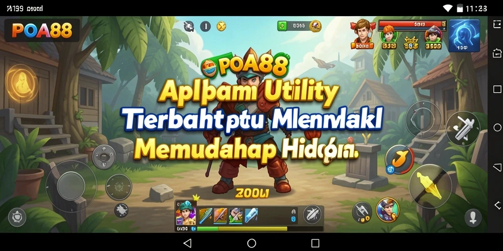 Tampilan screenshot utama POA88 dengan fitur Utility yang memudahkan pengguna.