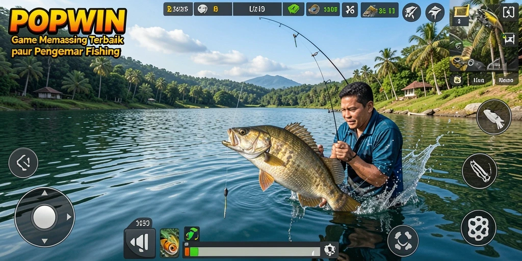 Tangkapan ikan yang menakjubkan dalam gameplay POPWIN.