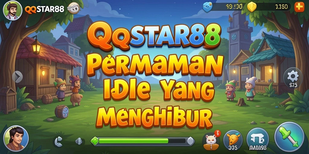 Screenshot menunjukkan karakter dari QQSTAR88 sedang bertarung dalam gameplay Idle.