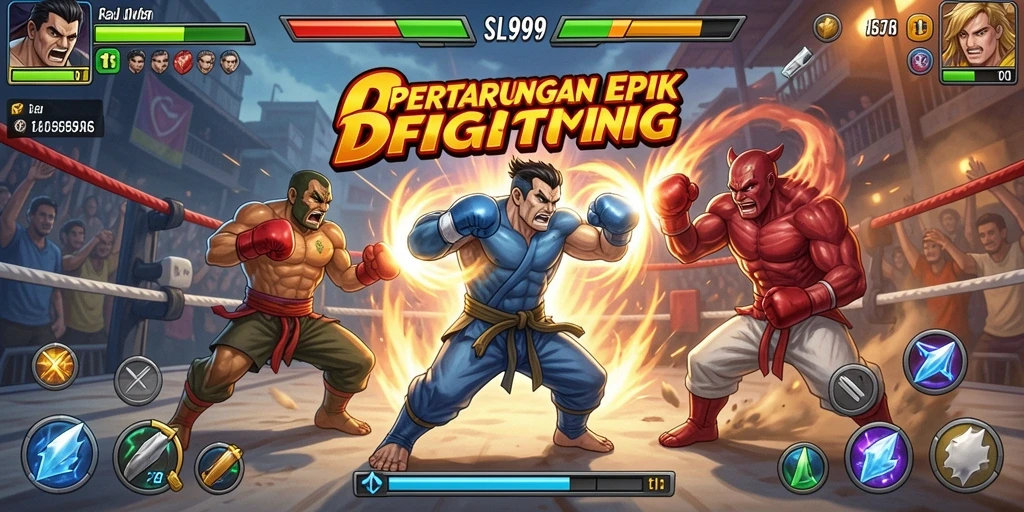 Tampilan grafis menarik dari pertarungan di SL999.