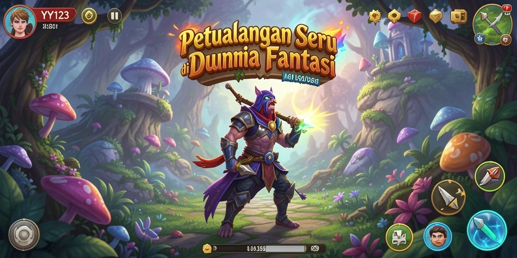 Tampilan gameplay <strong>YY123</strong> yang menarik dan penuh aksi petualangan.